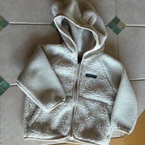 Columbia hooded fleece sherpa zip up